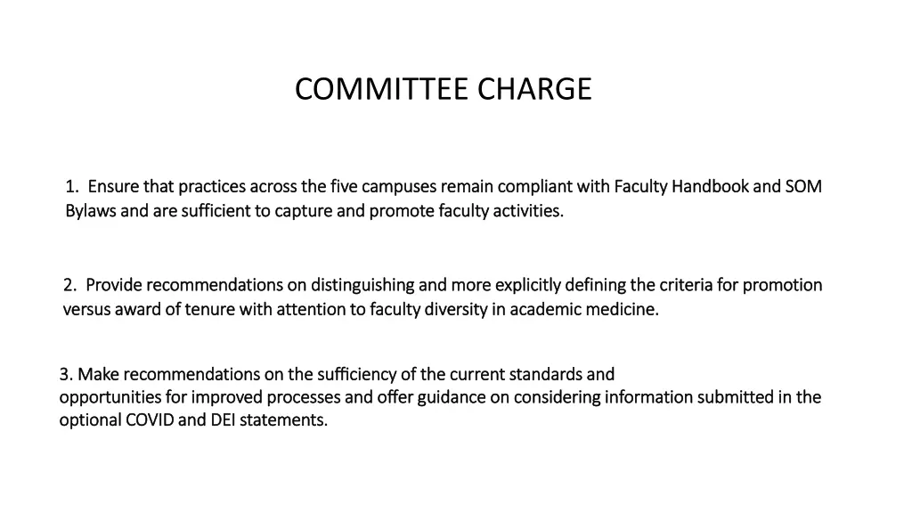 committee charge