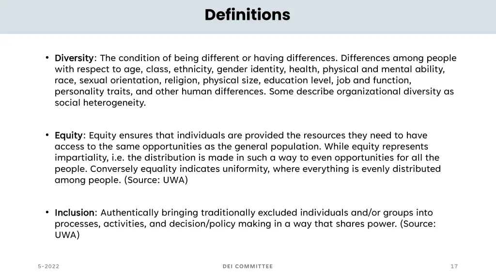 definitions