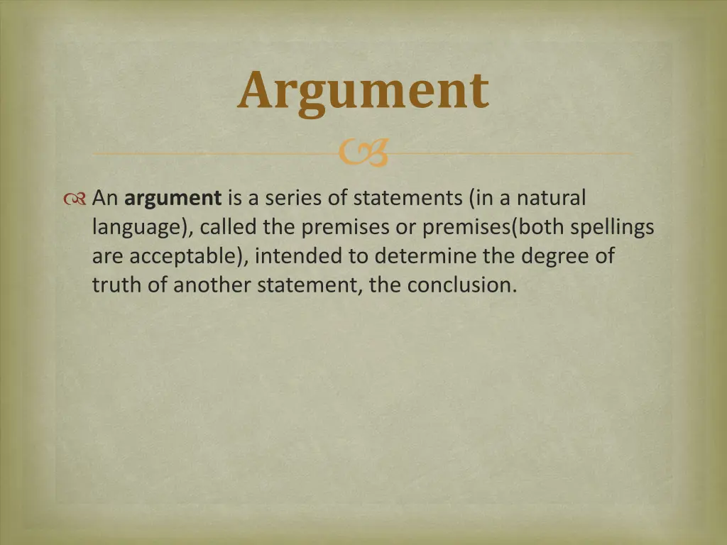 argument