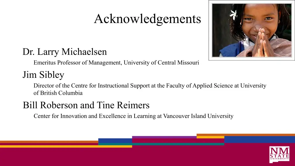 acknowledgements