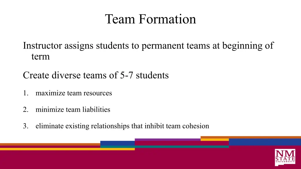 team formation