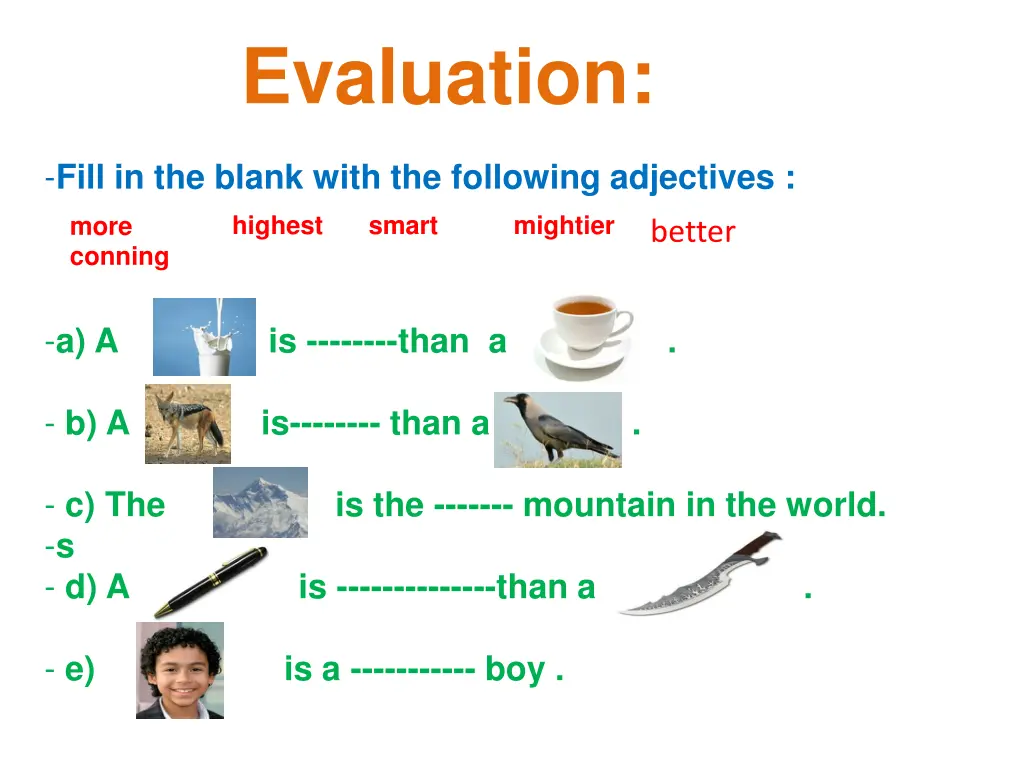 evaluation