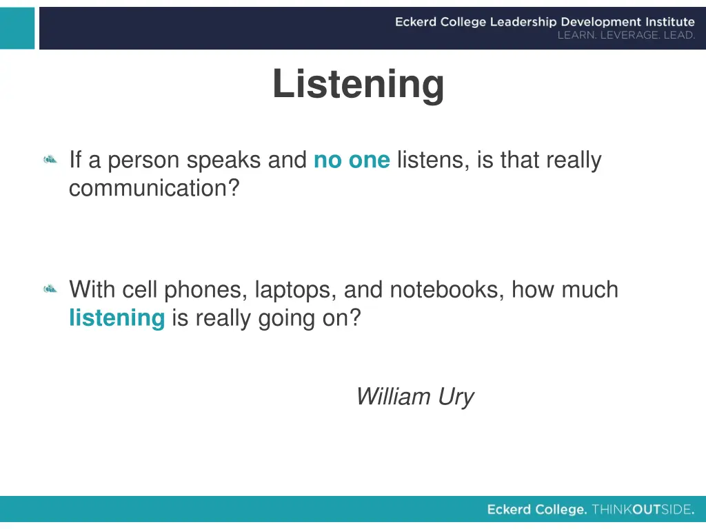 listening