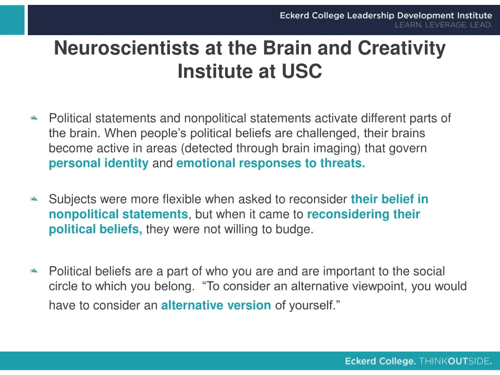 neuroscientists at the brain and creativity 1