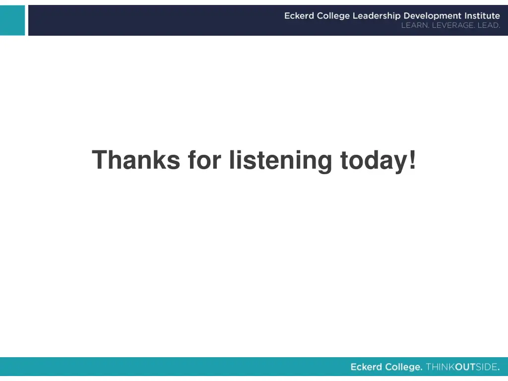 thanks for listening today