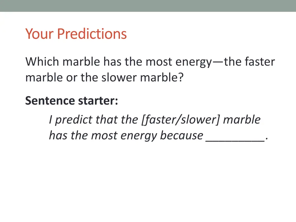 your predictions