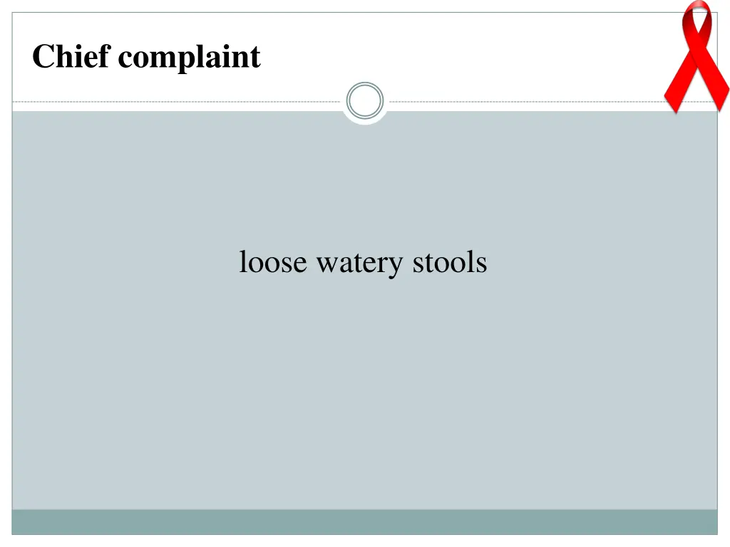 chief complaint