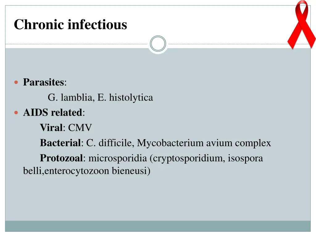 chronic infectious