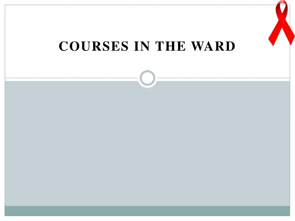 courses in the ward