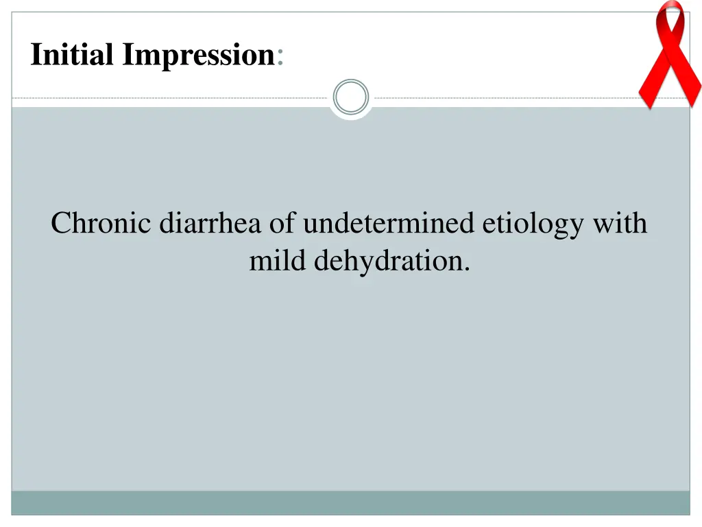 initial impression