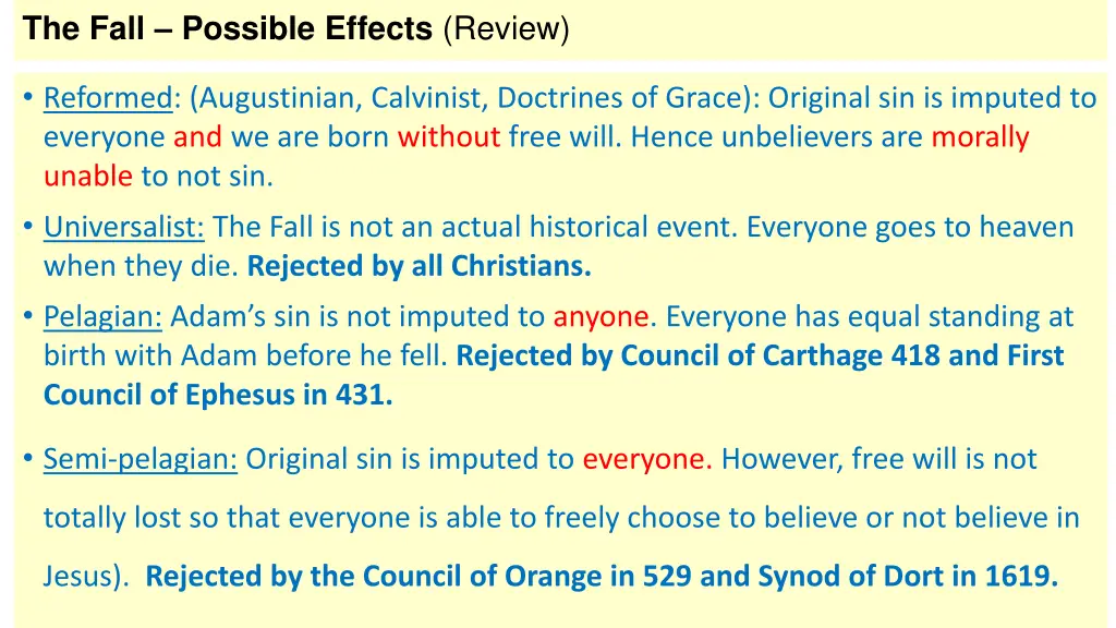 the fall possible effects review