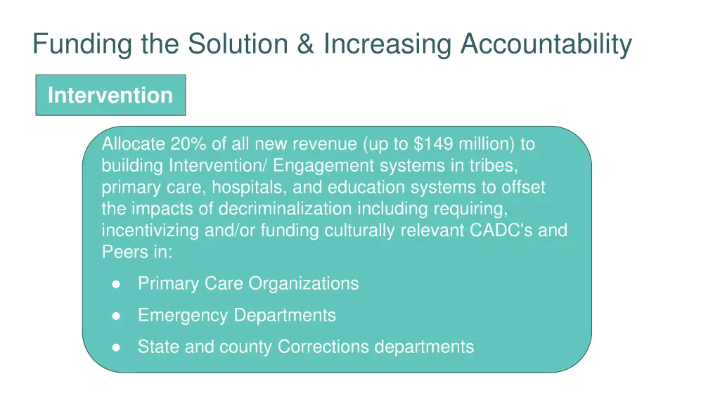 funding the solution increasing accountability 1