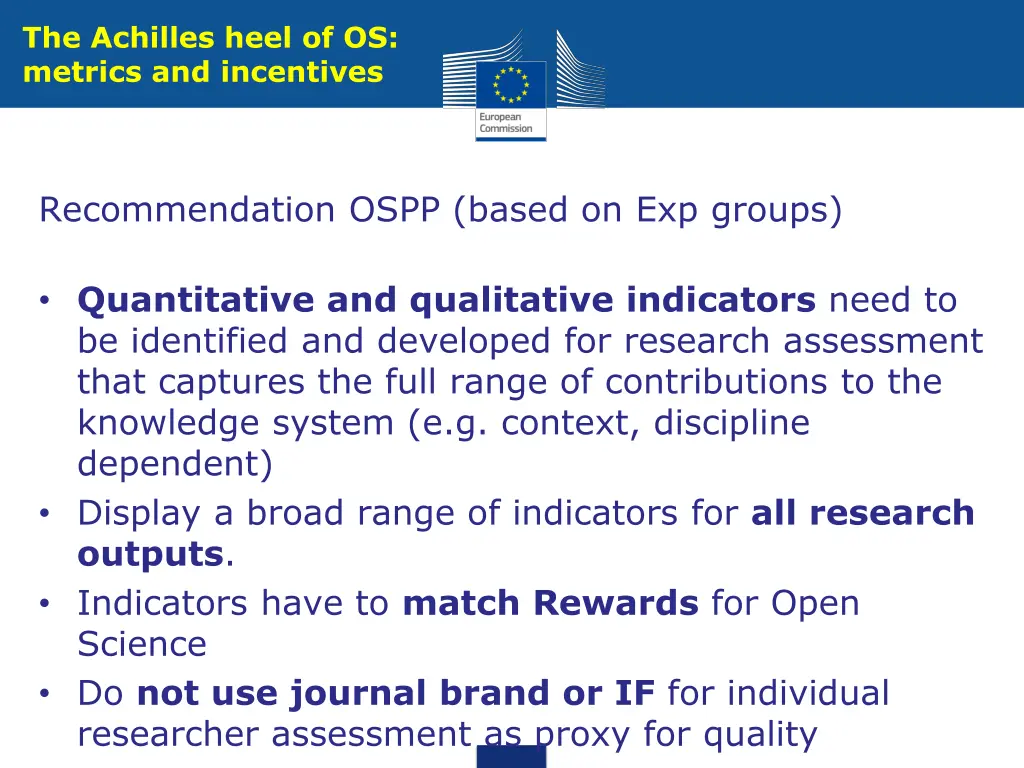 the achilles heel of os metrics and incentives
