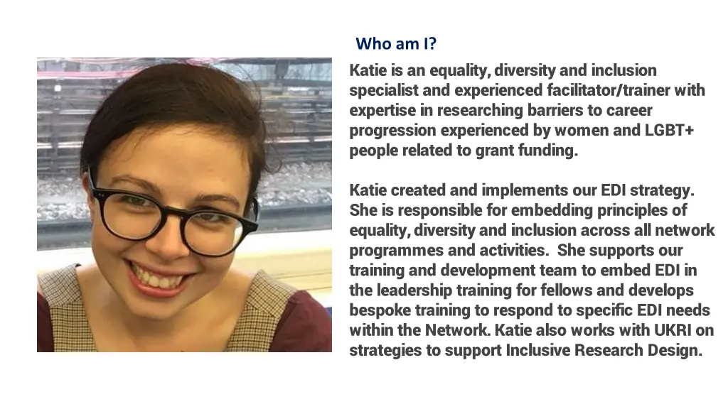 who am i katie is an equality diversity