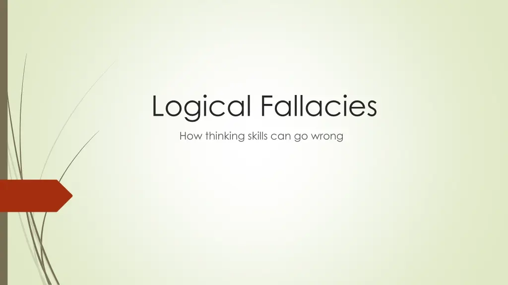logical fallacies