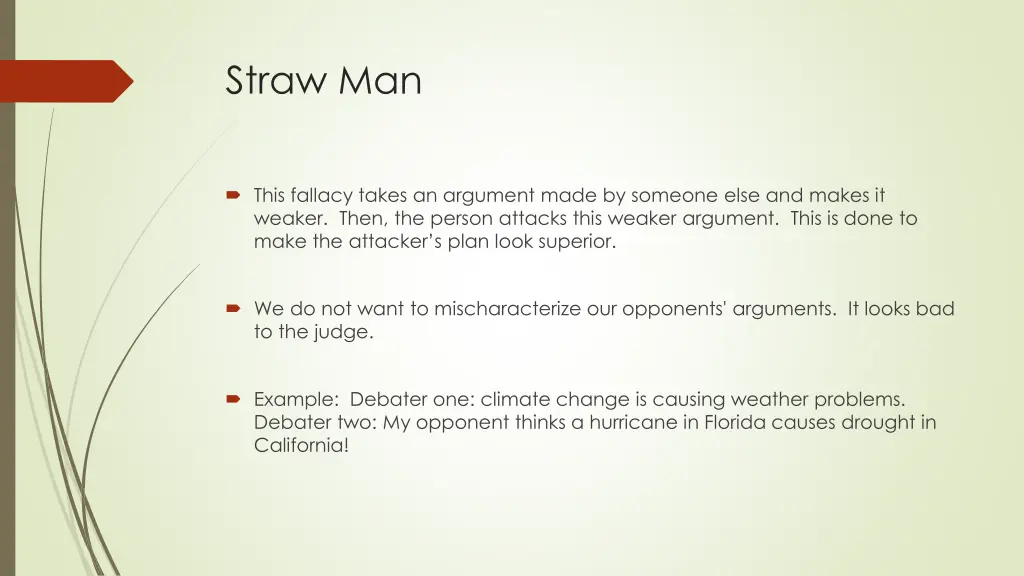 straw man