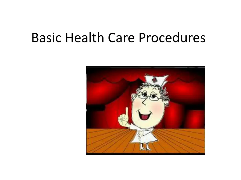 basic health care procedures