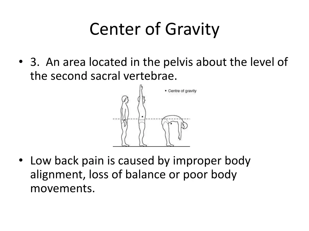 center of gravity