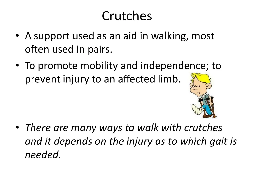 crutches