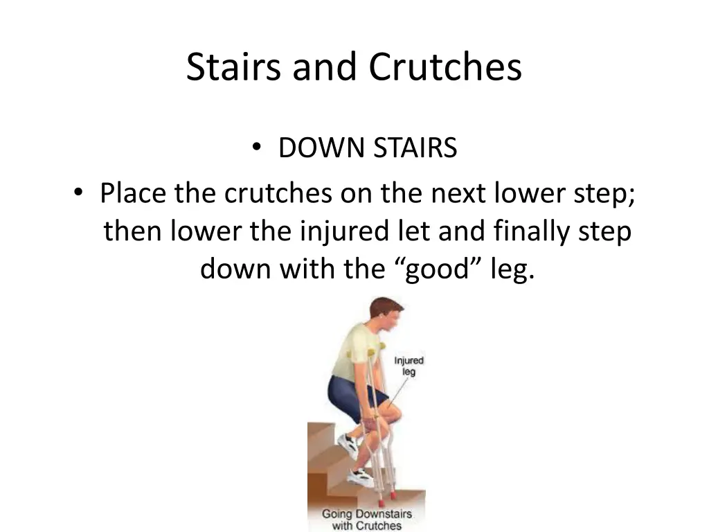 stairs and crutches 1