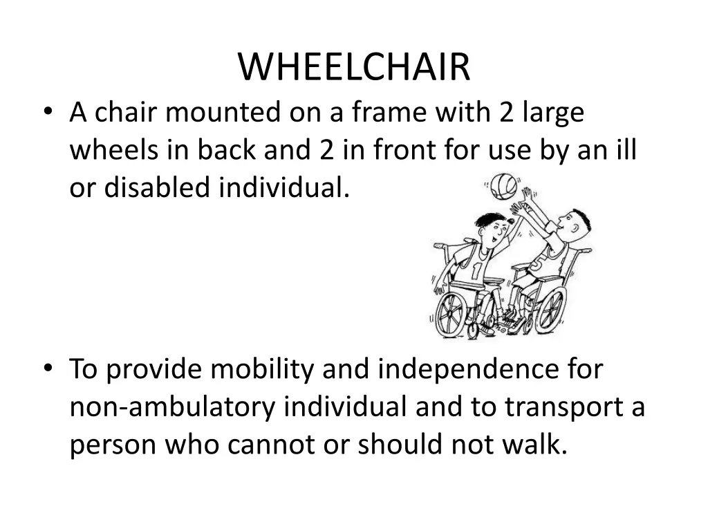 wheelchair