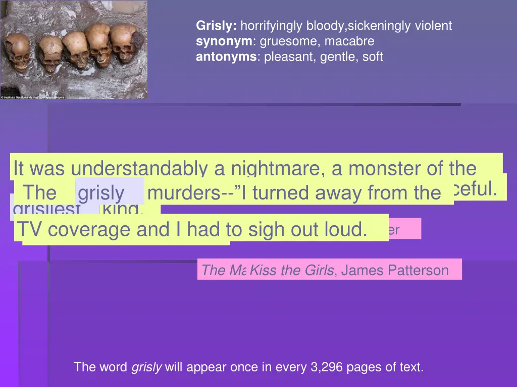 grisly horrifyingly bloody sickeningly violent