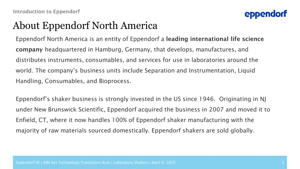 introduction to eppendorf