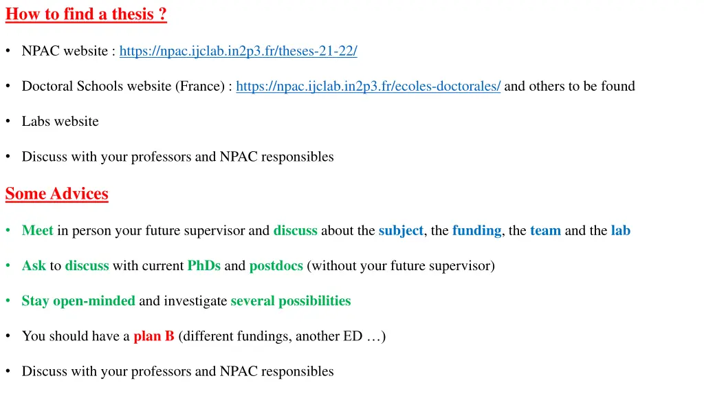 how to find a thesis