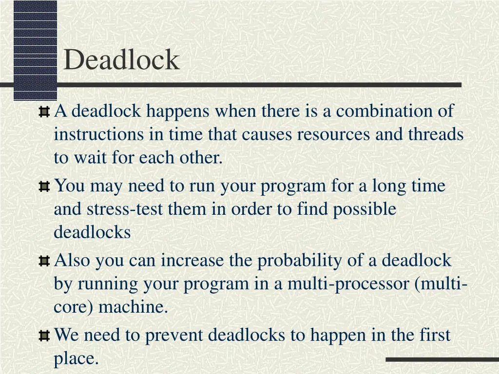 deadlock