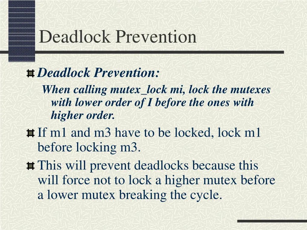 deadlock prevention 1