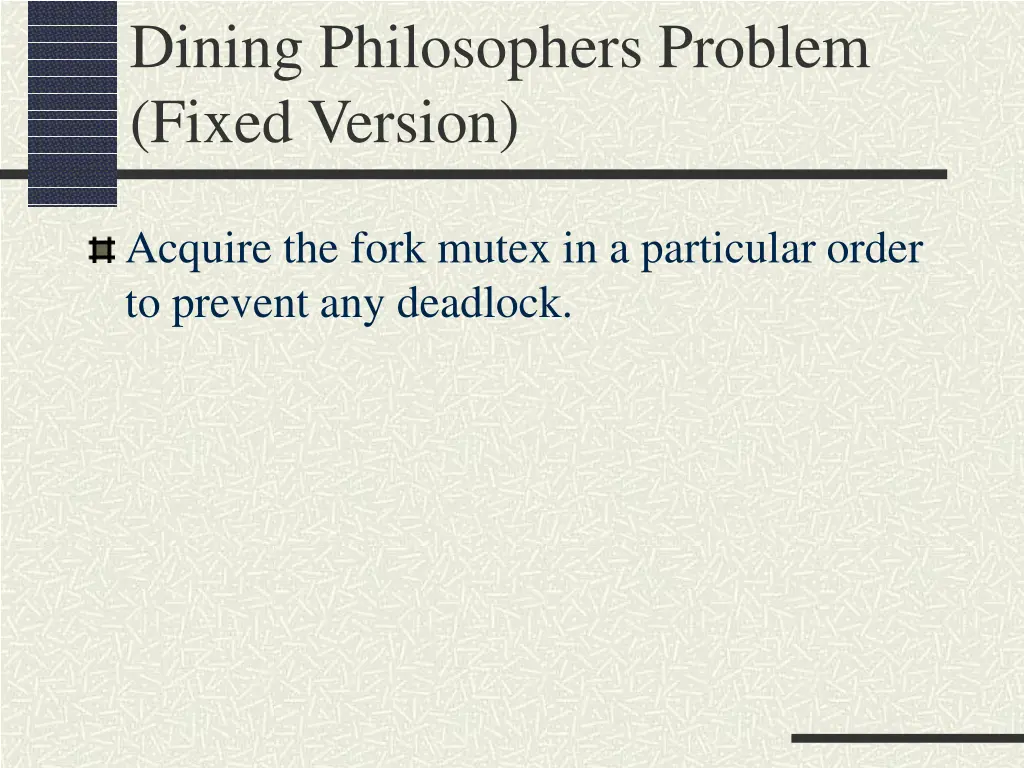 dining philosophers problem fixed version