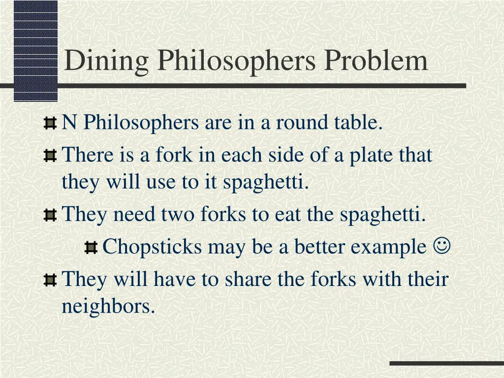 dining philosophers problem