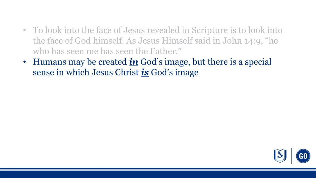 to look into the face of jesus revealed 1