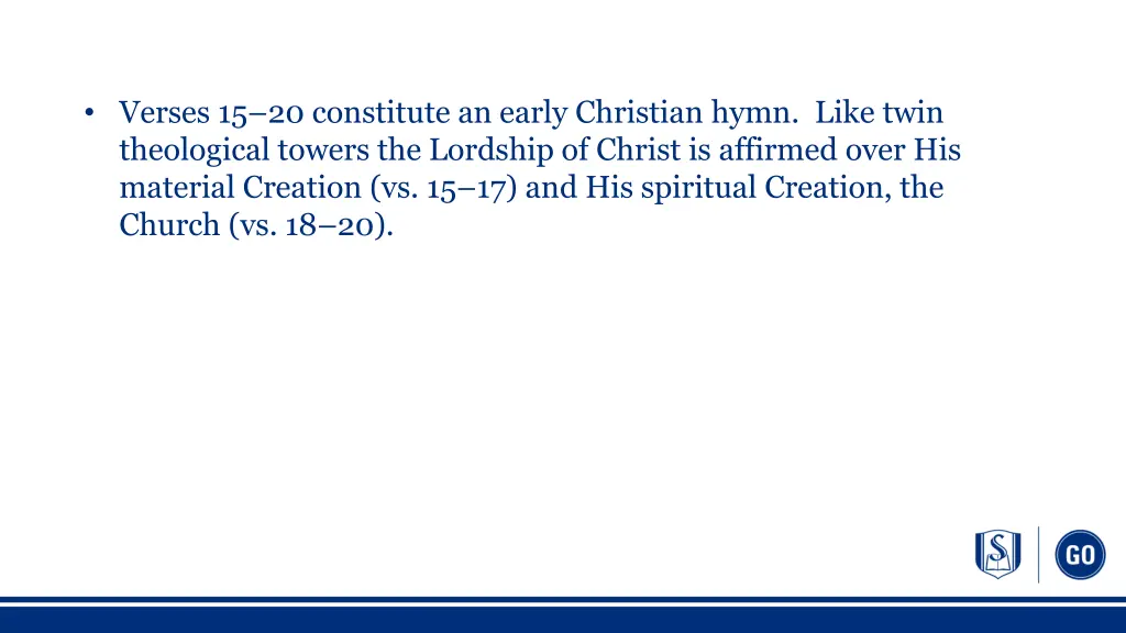 verses 15 20 constitute an early christian hymn