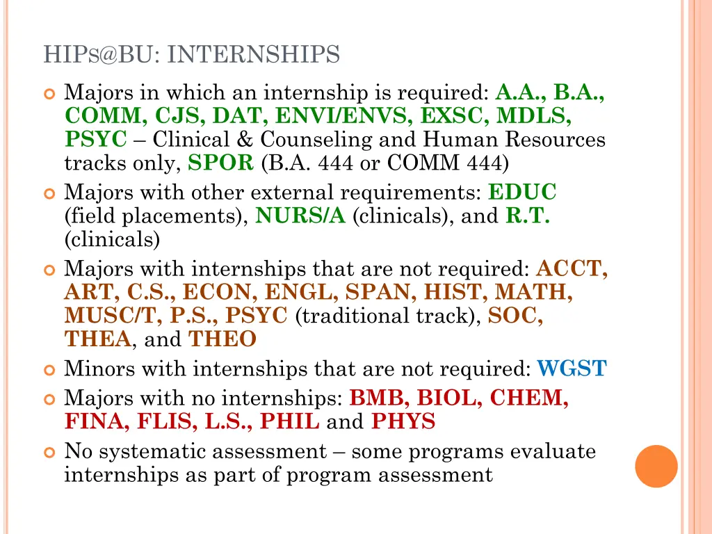 hip s @bu internships