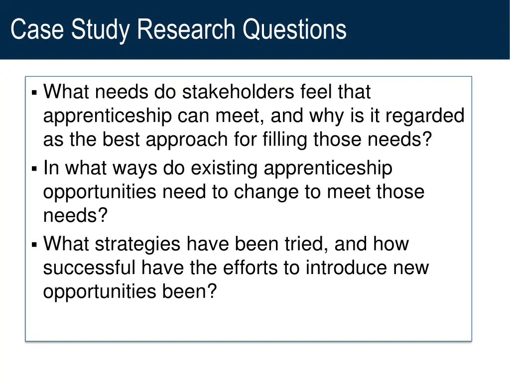 case study research questions