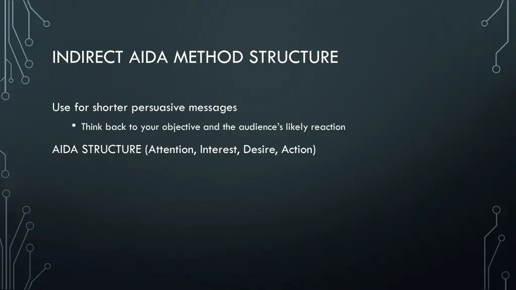 indirect aida method structure