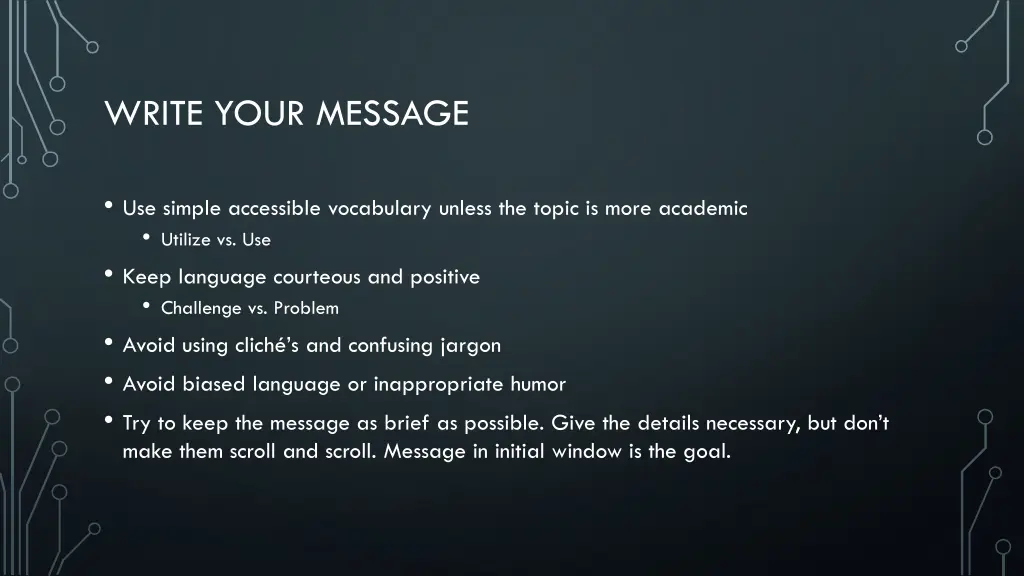 write your message 3