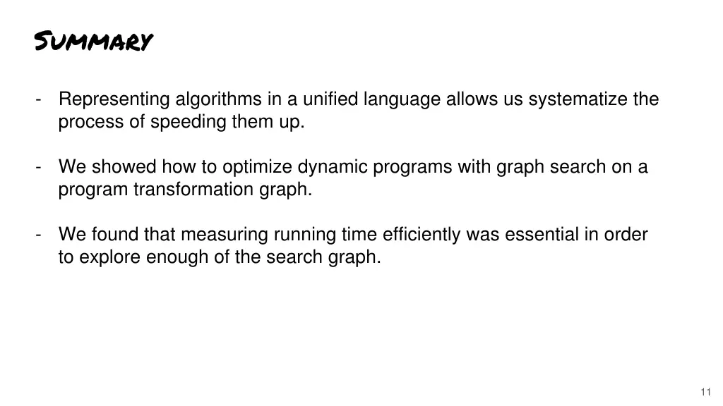 summary