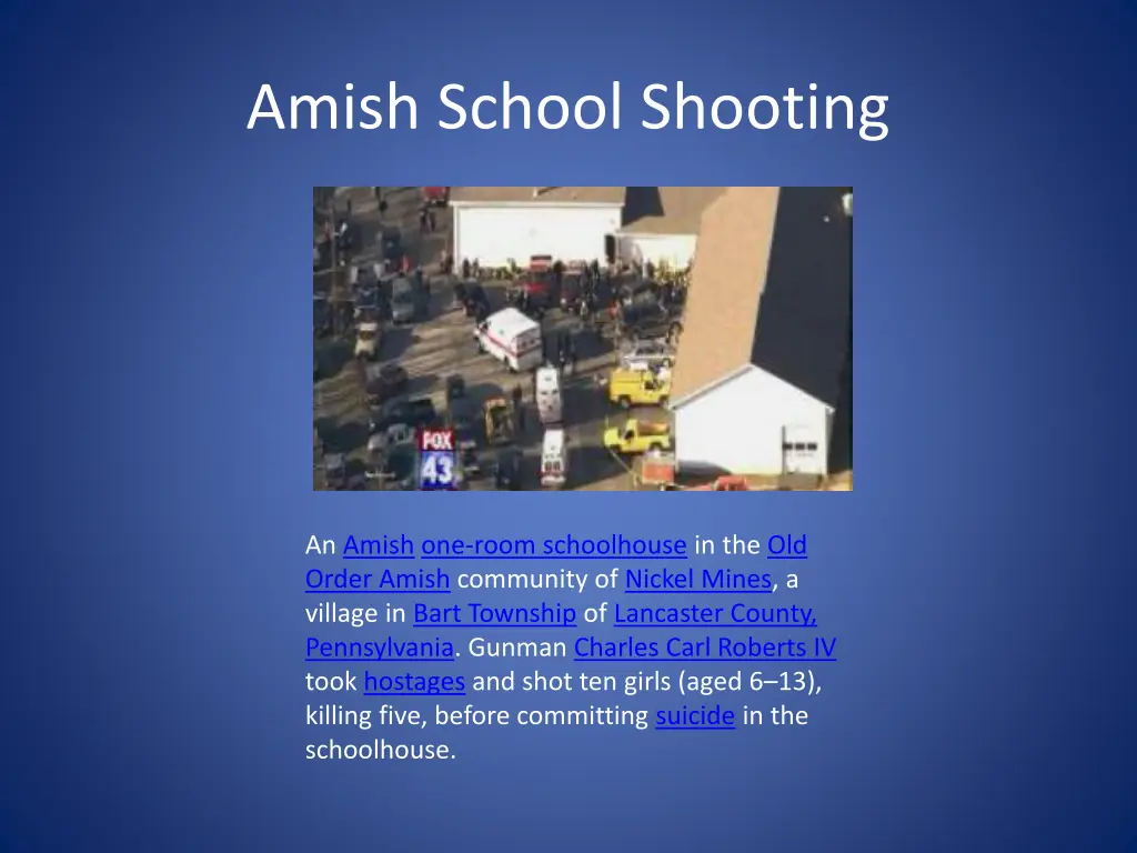 amish school shooting