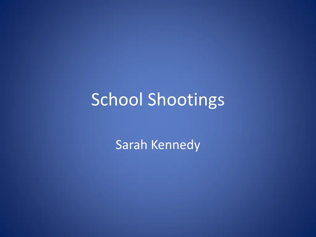 school shootings