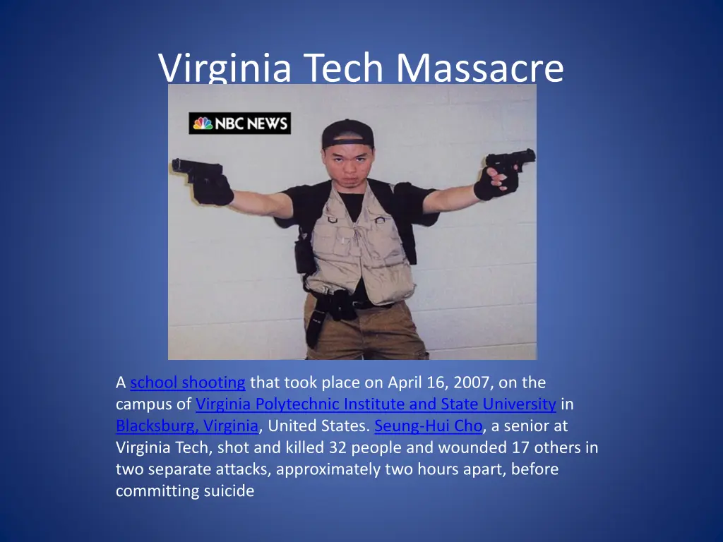 virginia tech massacre