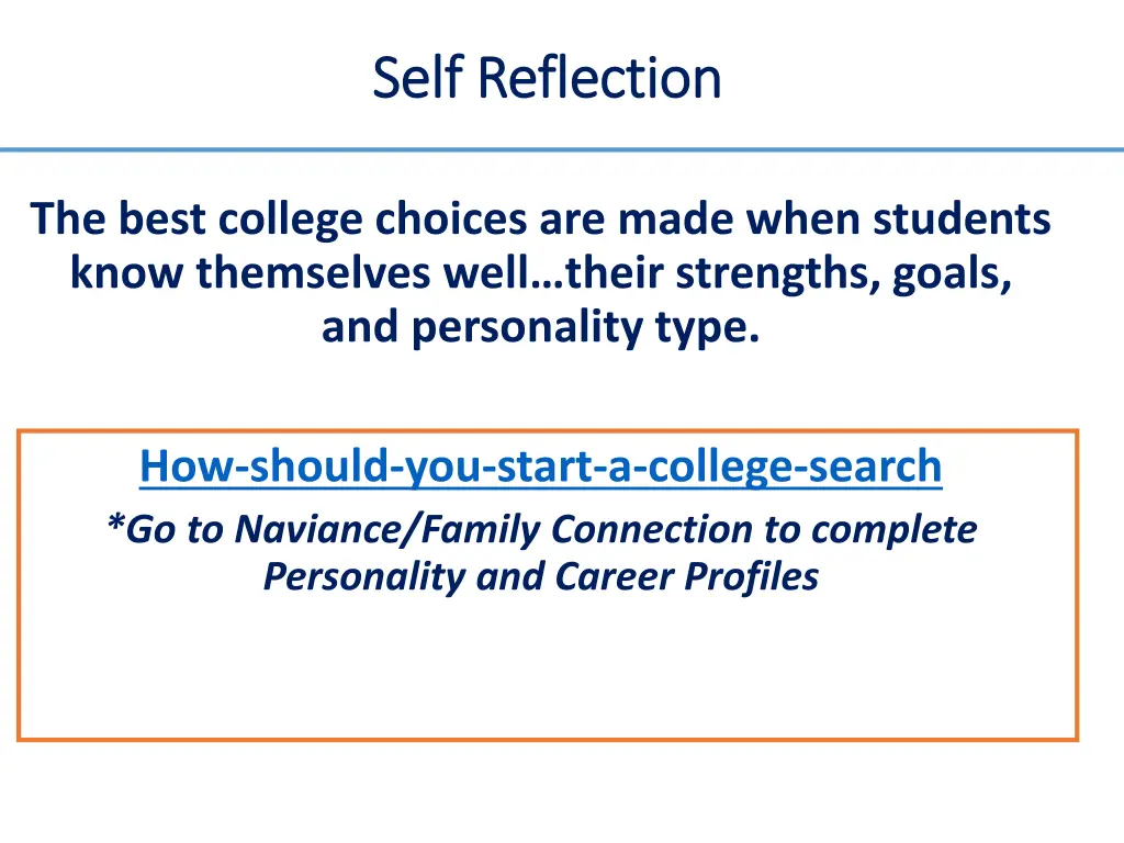 self reflection self reflection
