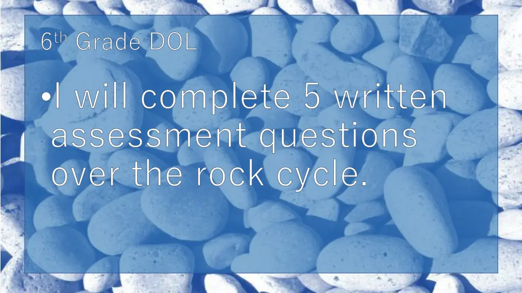 6 th grade dol