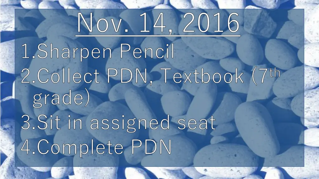 nov 14 2016 sharpen pencil collect pdn textbook