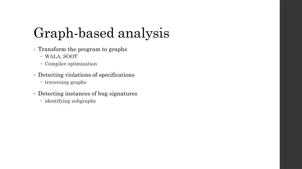 graph based analysis