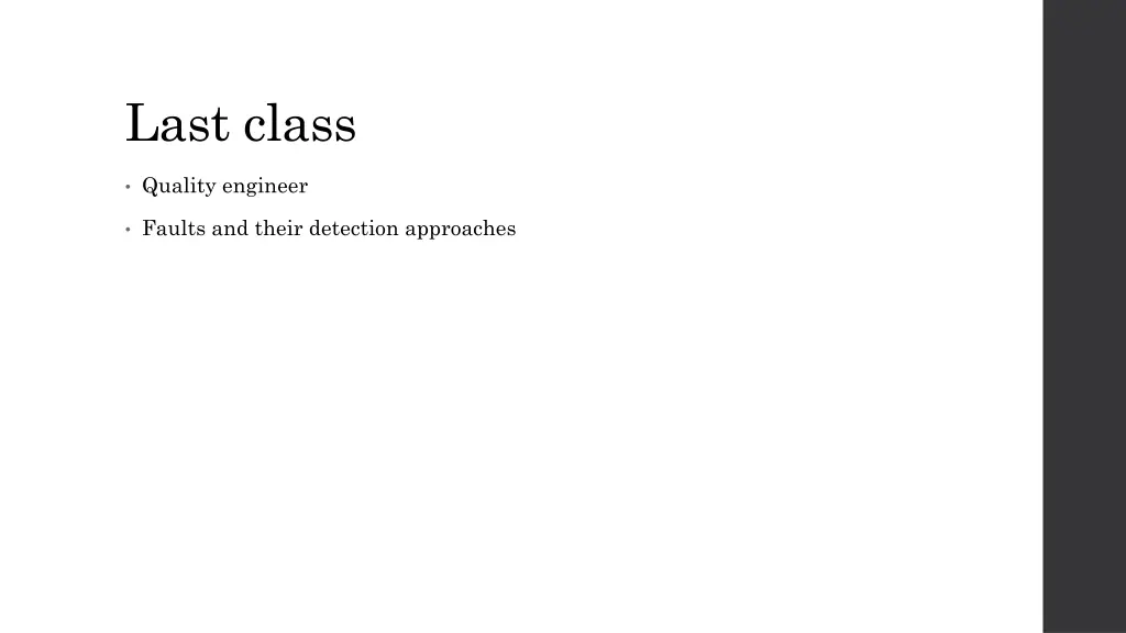 last class