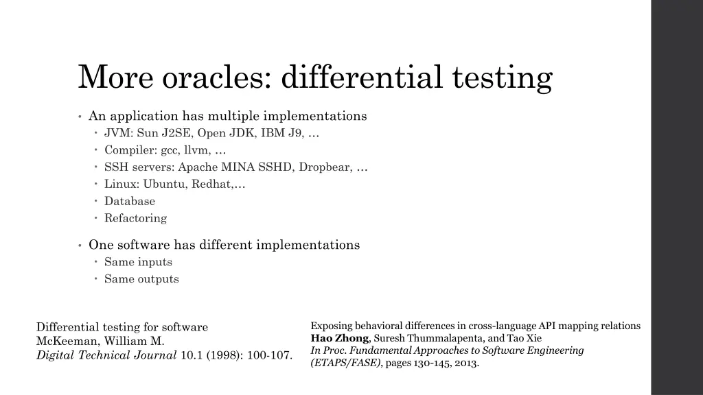 more oracles differential testing 1