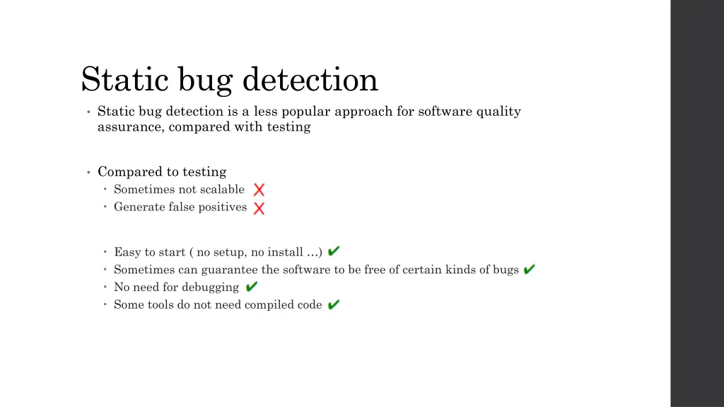 static bug detection static bug detection