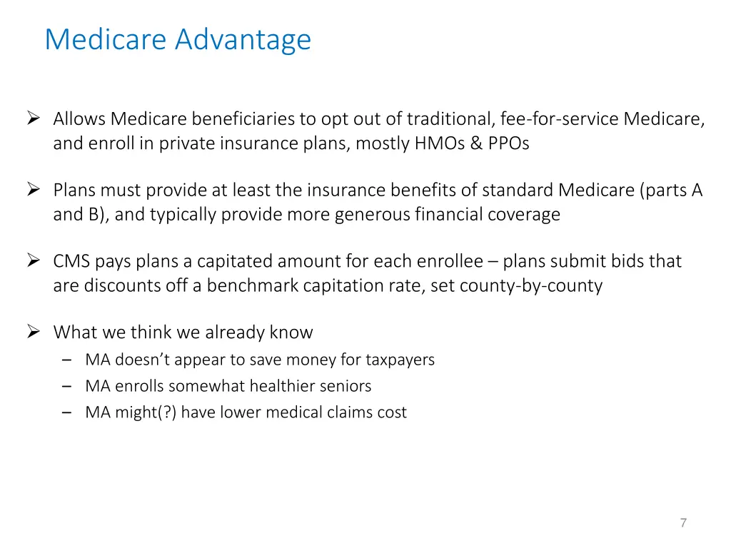 medicare advantage